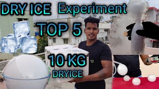 TOP 5 DRYICE EXPERIMENT#fullvideo #dryice #experiment #science_project