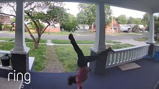 Talented 9-Year-Old Ballerina Practices on Porch | RingTV