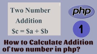 Addition of two numbers in php #php8 #phptutorials #php