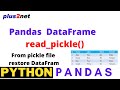 read_pickle to read data from Python Pickle file and create a Pandas DataFrame