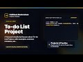 To-do List Project Explained | FullStack Masterclass JavaScript Course
