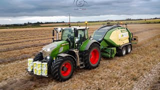 ‼️ New FENDT 726 🤩 \u0026 Krone BIGPACK 🟢🟡 Pressage de paille de lin avec ETA Vendée Paille 😎