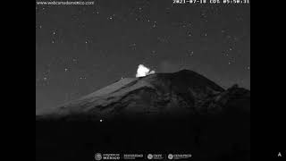 July 18, 2021, ~ Meteor \u0026 Climber? ~ Popocatepetl Volcano, Mexico