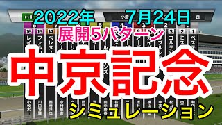 【中京記念2022】シミュレーション《展開5パターン》【競馬】