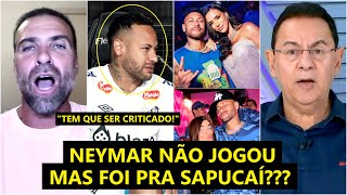 O NEYMAR TAVA MACHUCADO e FOI PRO CARNAVAL na SAPUCAÍ??? Cara... DEBATE PEGA FOGO sobre o Santos!