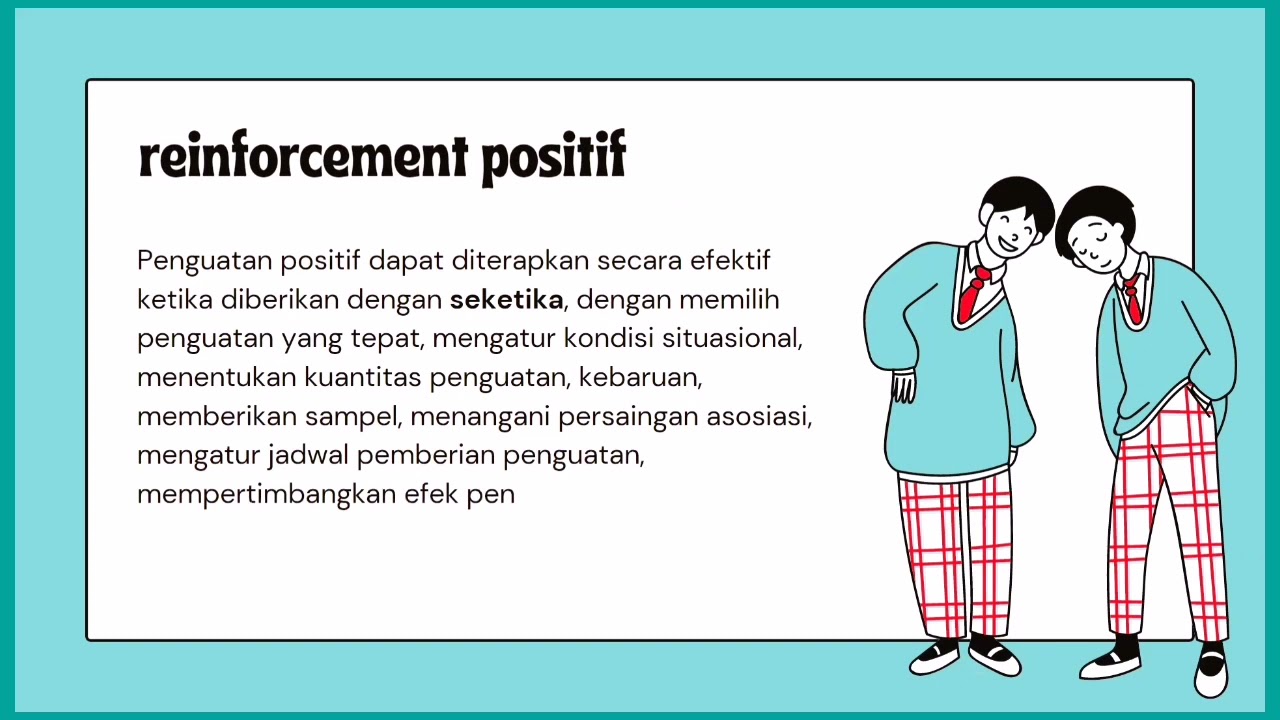 PENGERTIAN DAN CONTOH REINFORCEMENT - YouTube