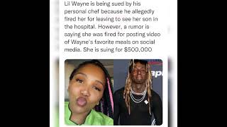 Lil Wayne is being sued by her personal chef #shorts