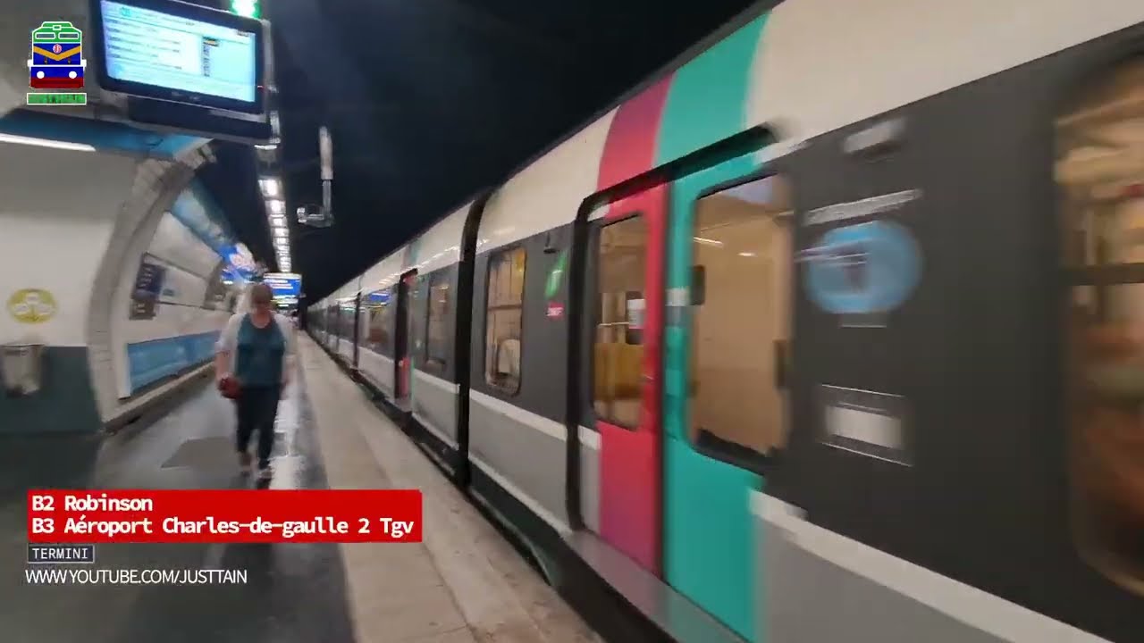 RER Ligne -B MI79-MI84 Saint Michel (Euro Express) Paris, France - YouTube