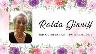 In Loving Memory of Ralda Ginniff
