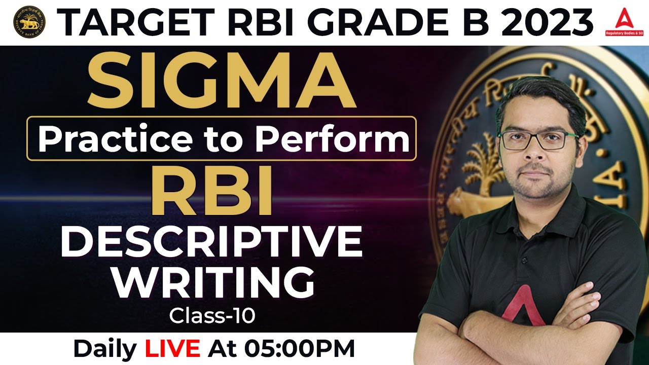 RBI Grade B Descriptive Writing #10 | Tips For Descriptive Writing ...