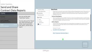 Sending and Sharing Contract Data Reports