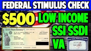 Federal Stimulus Alert: $500 for Low-Income Seniors on SSI/SSDI – Don't Miss Out!