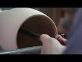 woodturning 목선반작업으로 만드는 나무전등갓 wooden lamp shade