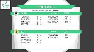 🔴LIVE: Sparta vs HCC  | KNCB Eerste Klasse Round 15 | Royal Dutch Cricket | 25-07-2021