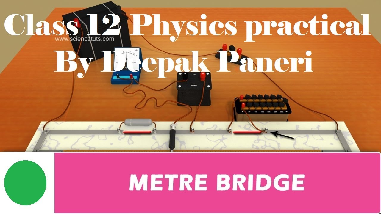 Class 12 Physics Practicals: Meter Bridge (By Deepak Paneri) - YouTube