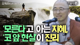 모른다고 하는 지혜, 코 앞 현실이 진리 | 법상스님의 증도가 2회(1-2) |분별 세상 깨달음 집착 괴로움 종교 이해 지혜 고정관념 노력 무지 비교 고집 불만 행복 현재 미래