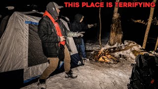 (SOMETHING IS VERY WRONG HERE) The Night I Thought I MIGHT DIE while Camping in the  HAUNTED WOODS