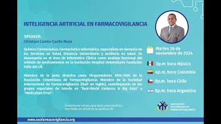 Webinar: Inteligencia Artificial en Farmacovigilancia