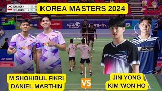 M SHOHIBUL FIKRI/DANIEL MARTHIN (INA) VS JIN YONG/KIM WON HO (KOR) | KOREA MASTERS 2024