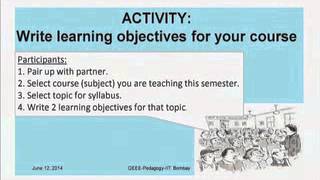 Pedagogy Workshop - Learning Objectives - Video 9