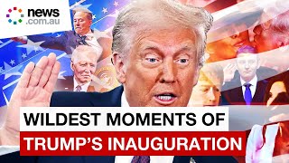 President Trump's inauguration wildest moments