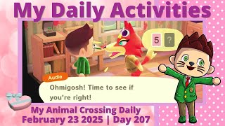 Daily Activities - Day 207 - February 23 2025 - 2PM