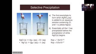 March 18th Solubility, Selective Precipitation, Complex Ions