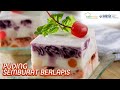 Resep Puding Semburat  Berlapis, Kreasi Puding Busa yang Enak!