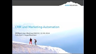 ERPNext User Meeting 2024 (DACH) | CRM und Marketing-Automation