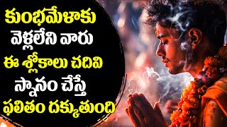 కుంభమేళాకు వెళ్లలేని వారు ఈ శ్లోకాలు చదివి స్నానం చేస్తే - ఫలితం దక్కుతుంది | TFPC