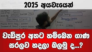 2025 අයවැයෙන් වැටුප් වැඩිවන විදිය | How will salaries be increased in the 2025 budget?