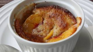 Peach Basil Black Pepper Parmesan Cobbler - Crazy and Delicious