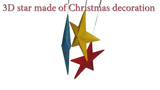 Paper Stars - make 3D stars with paper Christmas decorations // Craft - DIY