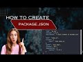 How to create Package.json file ? full tutorial #governorsindhinitiative #code #typescript