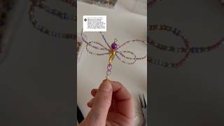 Beaded dragonfly wings tutorial / bead dragonfly tutorial #beadsjewellery #beaddragonfly #beading