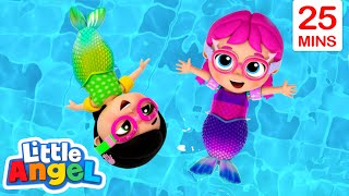 Swim Like a MERMAID with Jill | LOOP | Little Angel Nursery Rhymes & Kids Songs