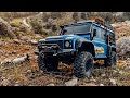 1/10 Scale RC CAR : TRAXXAS TRX4 Defender Off-road Trail Driving