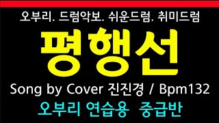 평행선 (진진경) 중급반, Disco, (Bpm132), 오부리, 드럼악보  #오부리 #필인 #리듬 #cover #drumbeat #rhythm #drummers #drum