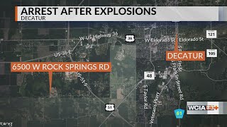 Decatur man arrested for detonating 'large quantities' of explosive: Macon Co. Sheriff