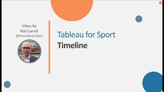 Creating a Timeline of Events in Tableau