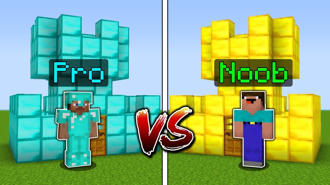 MINECRAFT SUPER CASTLE BATTLE NOOB VS PRO CHALLENGE IN MINECRAFT ...