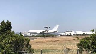 Japan Air Self-Defense Force  Boeing E-767 AWACS landing at Hamamatsu Base, Japan