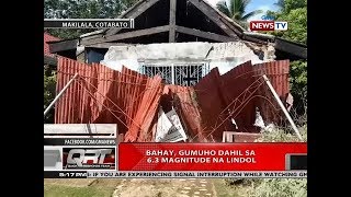 QRT: Bahay, gumuho dahil sa 6.3 magnitude na lindol