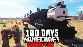We Survived 100 Days on a Train in a Zombie Apocalypse Hardcore Minecraft