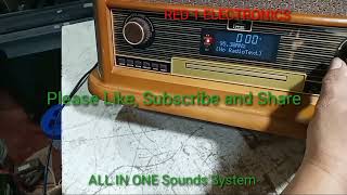 WOODEN HOME HiFi Sounds w/ Phono, Tape, CD Player, USB Flash Drive, BT mode, DAB and FM RECEIVER