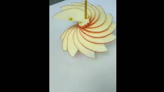 simple swirl apple design and garnish/shorts/viral