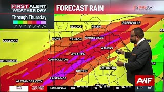 First Alert Weather Day: Heavy rain, flooding, and storms today