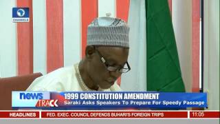 1999 Constitution Amendment: Saraki Asks Speakers To Prepare For Speedy Passage