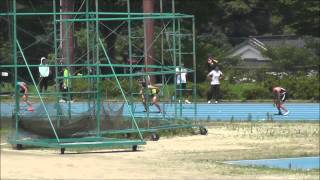 福岡県高等学校陸上競技学年別大会・筑豊ブロック予選大会4×100ｍＲ決勝・男子2015 6 28嘉穂陸上競技場