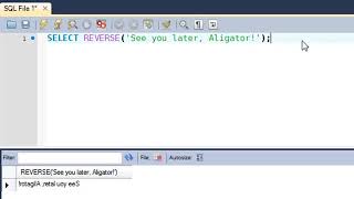 SQL Tutorial 44 REVERSE & STRCMP Functions